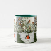 スクラップブックのロビンマグ ツートーンマグカップ (中央)