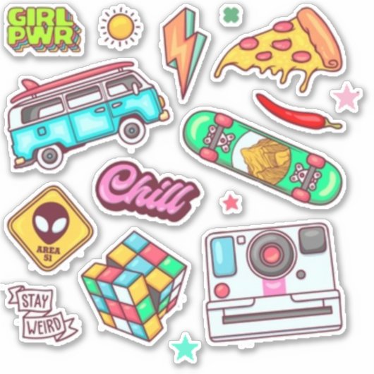 スクラップブックの切り取り シール (正面)