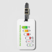 スクラップブックの回復方法 ラゲッジタグ (正面縦)