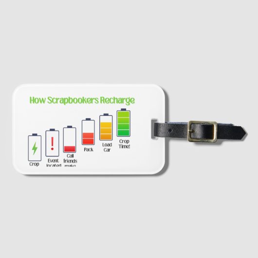 スクラップブックの回復方法 ラゲッジタグ (正面横)