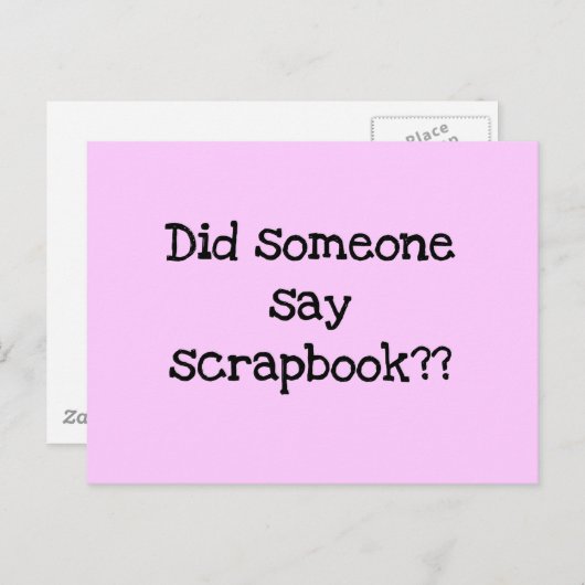 スクラップブックのTシャツとギフトを言ったか ポストカード (正面/裏面)