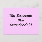 スクラップブックのTシャツとギフトを言ったか ポストカード (正面)