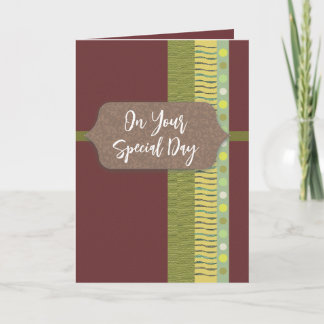 スクラップブックカスタマイズスタイル特別な日 カード