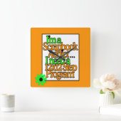 スクラップブッククラフトルーム スクエア壁時計 (ホーム)