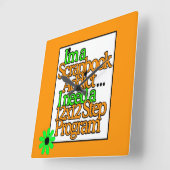 スクラップブッククラフトルーム スクエア壁時計 (傾斜)