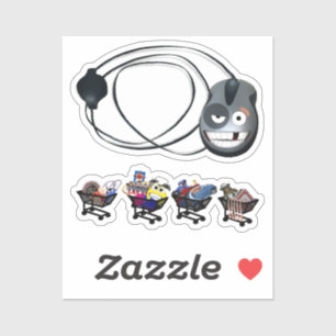 スクラップブックショッピングカート シール