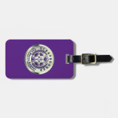 スクラップブックシルバーメダリオンカット過去リピート ラゲッジタグ (正面横)