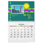 スクラップブックスタイル家族の写真任意の年カレンダー カレンダー (1月 2026)