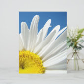 スクラップブックテーマ紙フローラホワイトデイジー花 (スタンド正面)