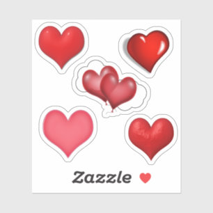 スクラップブックハートバレンタインデー シール