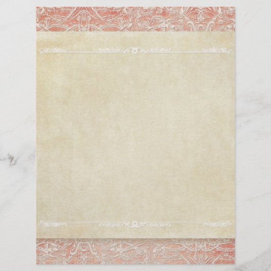 スクラップブックページフランスのヴィンテージリージェンシーレース チラシ (正面)