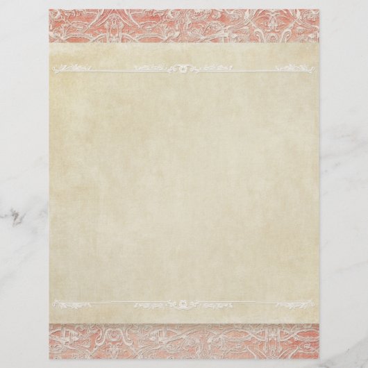 スクラップブックページフランスのヴィンテージリージェンシーレース チラシ (裏面)