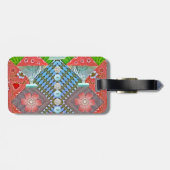 スクラップブックペーパーボタンの技術の宛名ラベル ラゲッジタグ (裏面横)