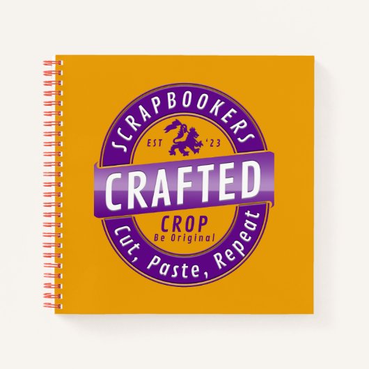 スクラップブックユーザー – 切り取り、貼り付け、繰り返し ノートブック (正面)