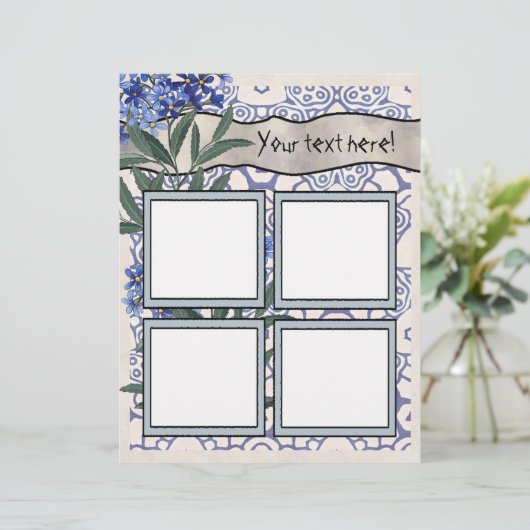 スクラップブックレイアウトページ – 4フレーム (スタンド正面)