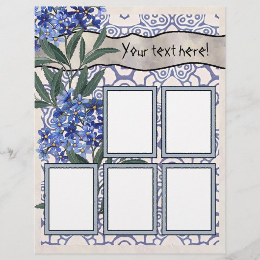 スクラップブックレイアウトページ – 5フレーム (正面)