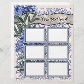 スクラップブックレイアウトページ – 6フレーム (正面/裏面)