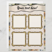 スクラップブックレイアウトページ – Burlap (正面/裏面)