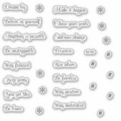 スクラップブック作りのジャーナル処理の語句 シール (正面)