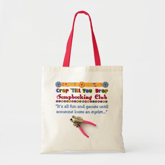 スクラップブック作りのバッグを落とすまで穀物 トートバッグ (正面)