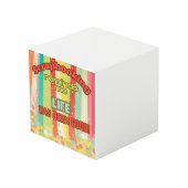 スクラップブック作りは私に人生は良いことを思い出させる フォトキューブ (正面アングル)