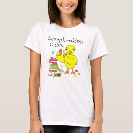 スクラップブック作りシック文字 Tシャツ (正面)
