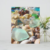 スクラップブック作りテーマ紙ビーチ貝殻 (スタンド正面)