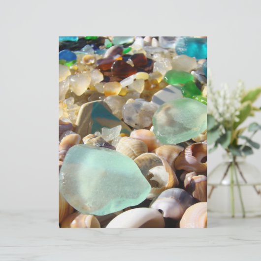 スクラップブック作りテーマ紙ビーチ貝殻 (スタンド正面)