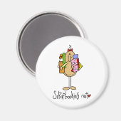 スクラップブック作りナットTシャツとギフト マグネット (正面/裏面)