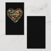 スクラップブック作りハート工芸趣味 名刺 (正面/裏面)