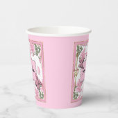 スクラップブック作りピンク紙カップ 紙コップ (左)