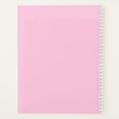 スクラップブック作りピンク プランナー手帳 (裏面)