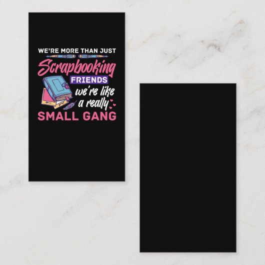 スクラップブック作りフレンズブック作りの趣味 名刺 (正面/裏面)