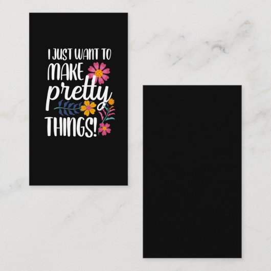 スクラップブック作りホビー感動的·クラフティング·クラフター 名刺 (正面/裏面)