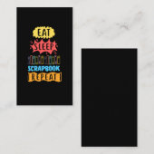 スクラップブック作りユーおもしろいモアずる賢いスクラップブック愛好者 名刺 (正面/裏面)