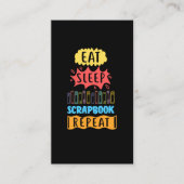 スクラップブック作りユーおもしろいモアずる賢いスクラップブック愛好者 名刺 (正面)