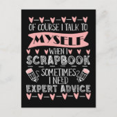 スクラップブック作りユーモアおもしろい本作り趣味 ポストカード (正面)