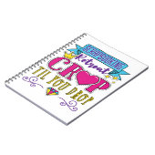 スクラップブック作りリトリートクロップティルユードロップ ノートブック (左側)