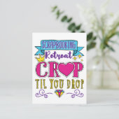 スクラップブック作りリトリートクロップティルユードロップ ポストカード (スタンド正面)