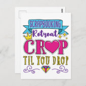 スクラップブック作りリトリートクロップティルユードロップ ポストカード (正面/裏面)