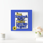 スクラップブック作り中毒 スクエア壁時計 (ホーム)