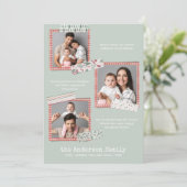 スクラップブック作り休日 |年のレビュー3枚の写真 カード (スタンド正面)