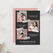 スクラップブック作り休日 |年のレビュー3枚の写真 カード (正面/裏面インサイチュ)