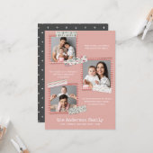 スクラップブック作り休日 |年のレビュー3枚の写真 カード (正面/裏面インサイチュ)