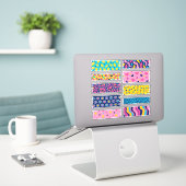 スクラップブック作り和紙テープのシール シール (デスク上のノートパソコン)