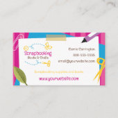 スクラップブック作り工芸品名刺 名刺 (正面)