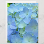 スクラップブック作り紙フローラテーマブルーアジサイ (正面/裏面)