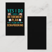 スクラップブック作り退職後の本を書く趣味 名刺 (正面/裏面)