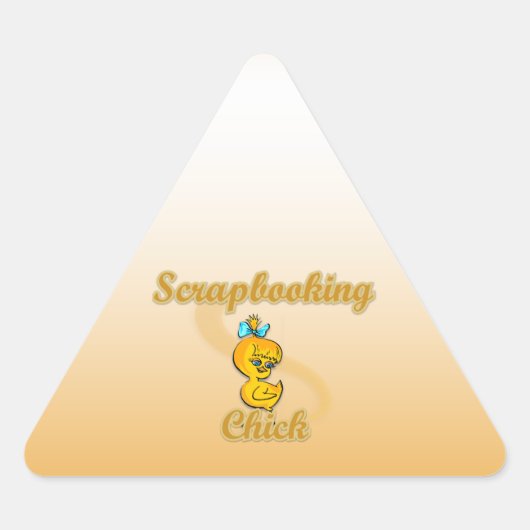 スクラップブック作り 三角形シール (正面)