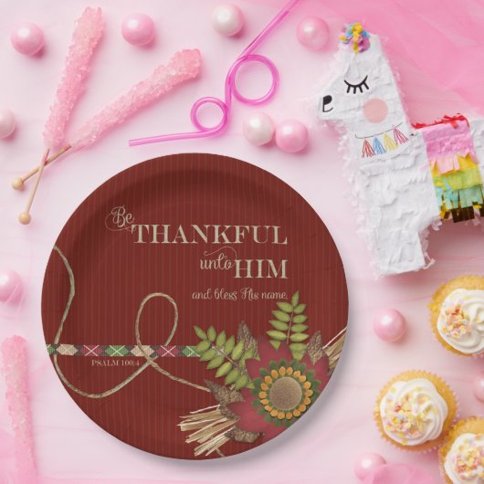 スクラップブック効果に感謝する ペーパープレート (パーティー)